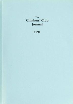 Climbers' Club 1991 Journal cover